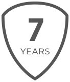 7 years warranty